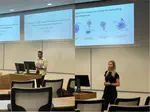 Shana and Farshad representing the lab at the CRBI NSERC CREATE Conference