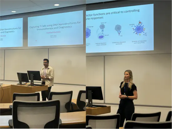 Shana and Farshad representing the lab at the CRBI NSERC CREATE Conference