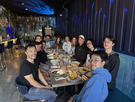 Group lunch and celebration of Amir, Travis, and Shana's JACS paper at Koh Lipe